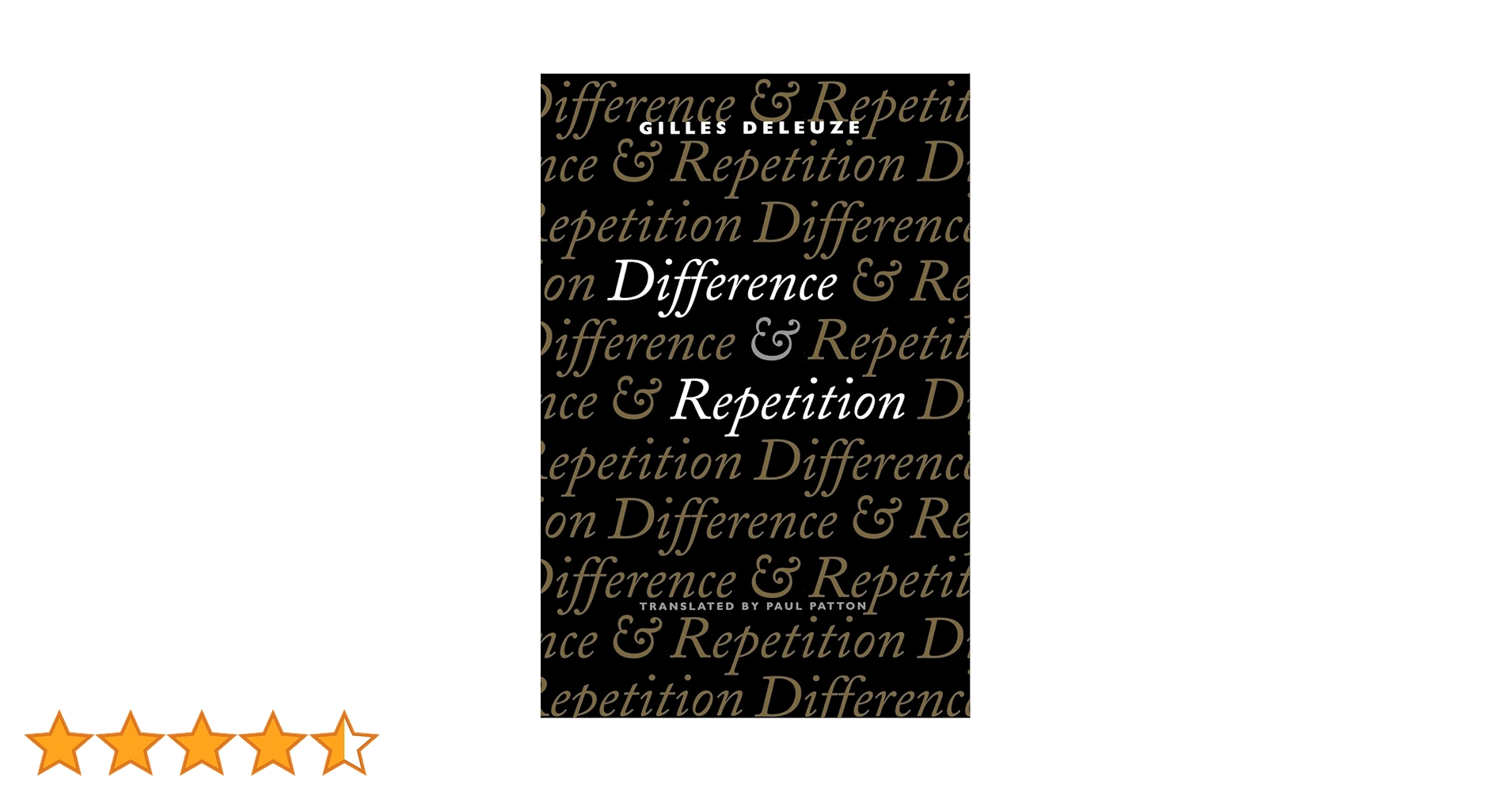 Gilles Deleuze Différence et répétition Difference and Repetition : Deleuze, Gilles: Amazon.ca: Livres